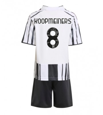 Juventus Teun Koopmeiners #8 Primera Equipación Niños 2025-26 Manga Corta (+ Pantalones cortos)